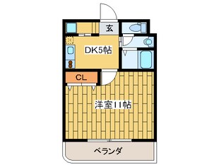 オ－ベル阪下の物件間取画像